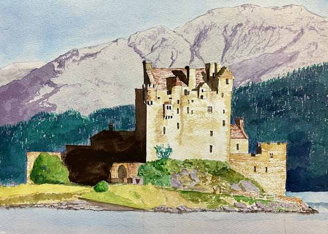 Eiliean Donan Watercolour